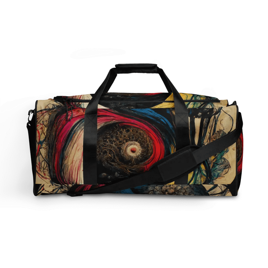Vibrant Yin-Yang Swirl All-Over Duffle Bag product image (1)