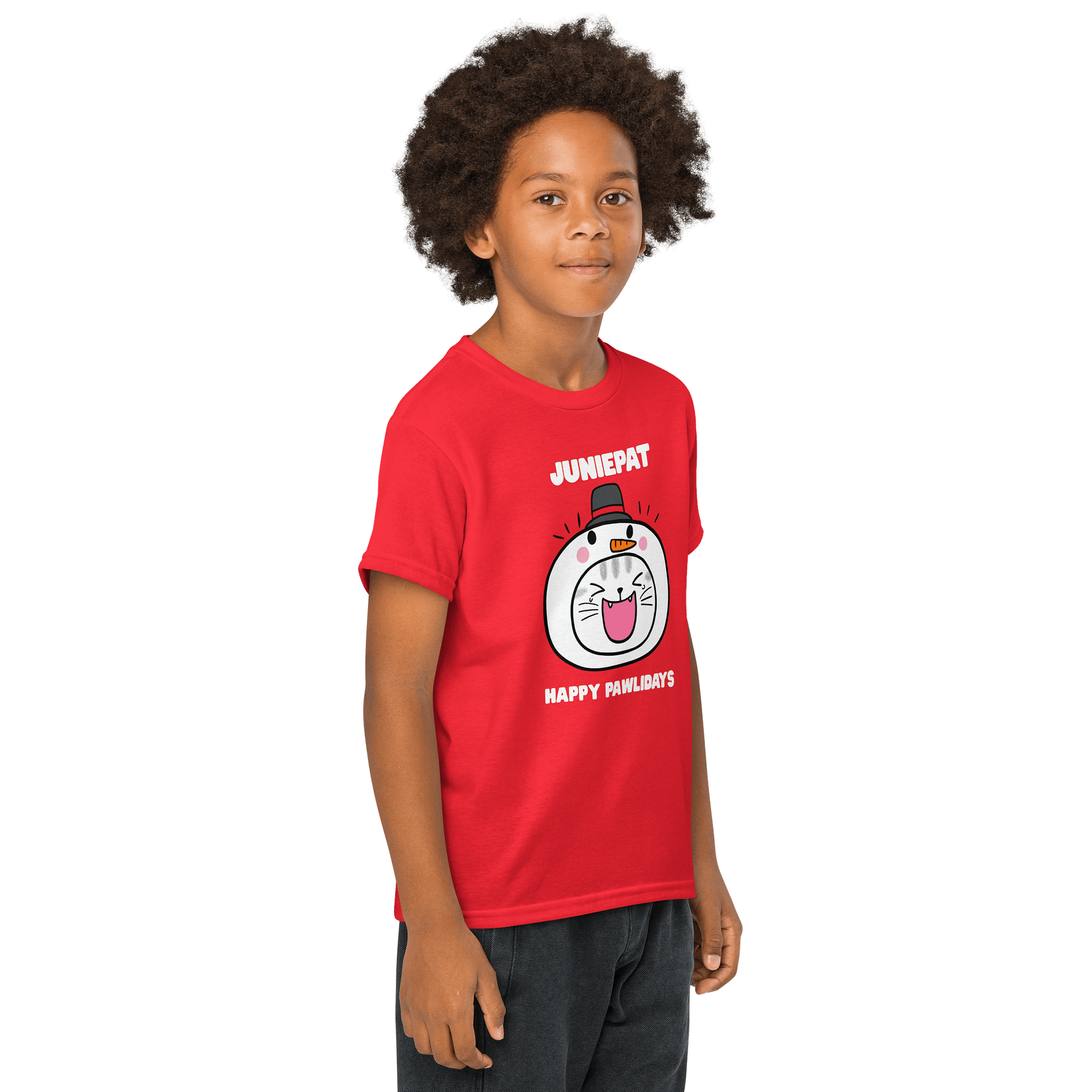 Happy Pawlidays Youth Tee product image (20)