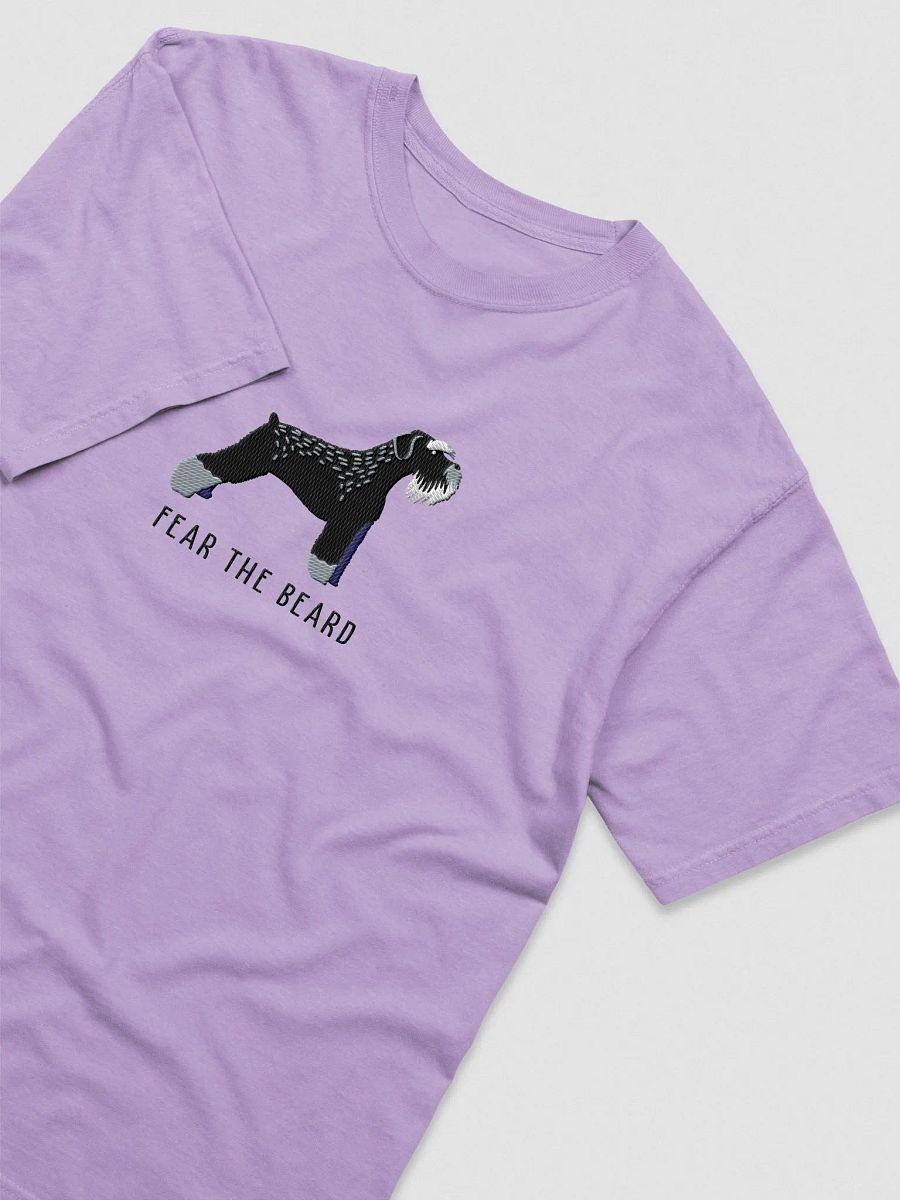 Fear the Beard T-Shirt(Embroidered) of a Schnauzer(Black) product image (6)