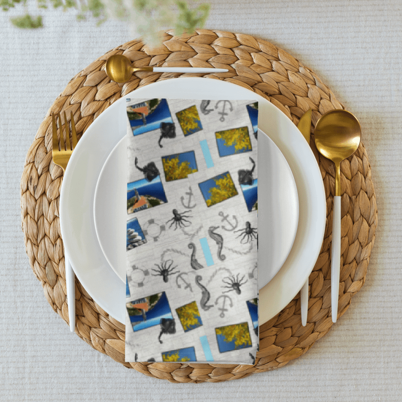 Sea design (photoshop by Dina R.) - Cloth Napkin Set (4) product image (6)