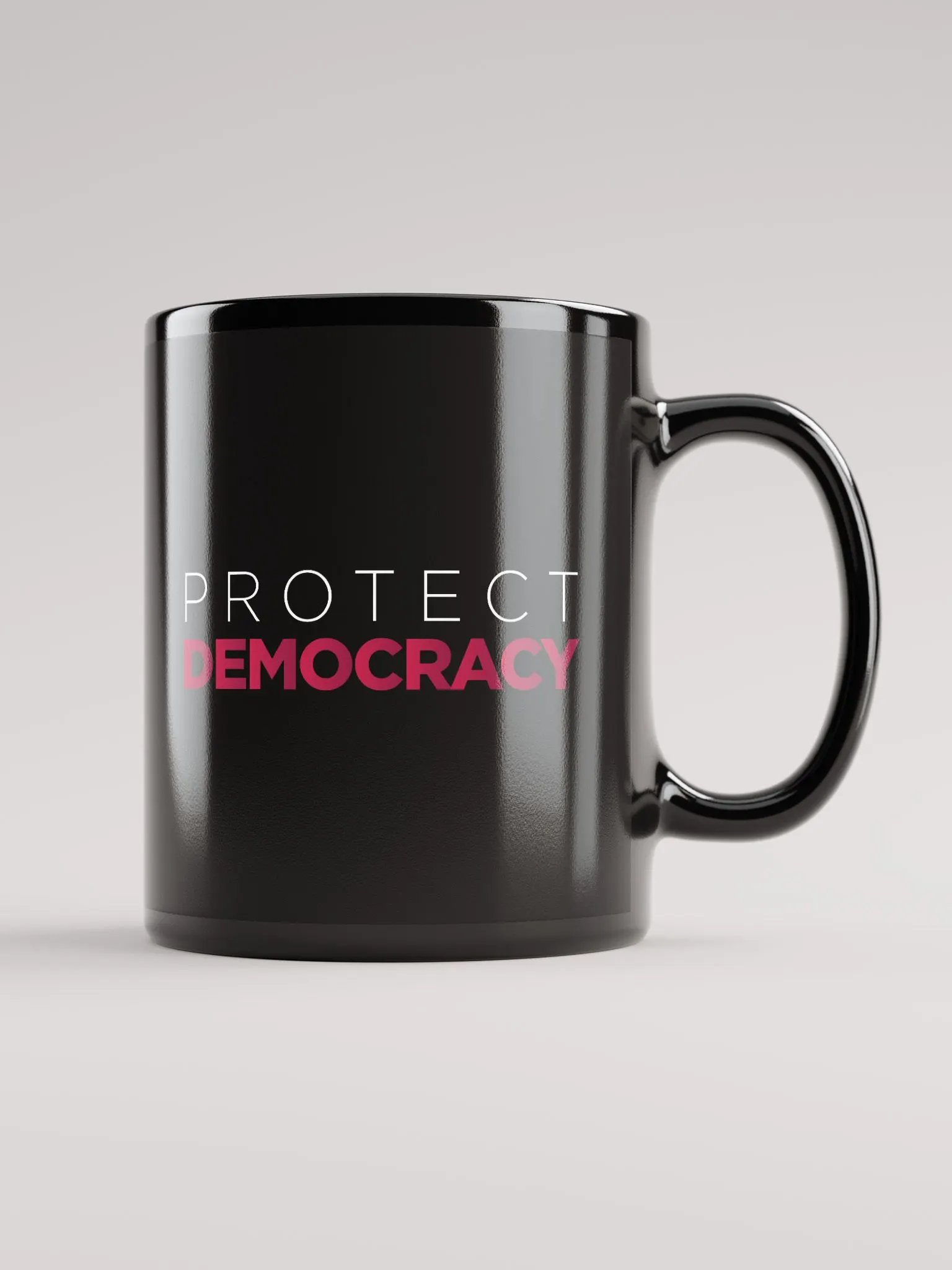 "Protect Democracy" Black Coffee Mug product image (1)