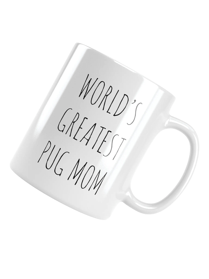 World's Greatest Pug Mom Minimalist Rustic Chic Mug product image (1)