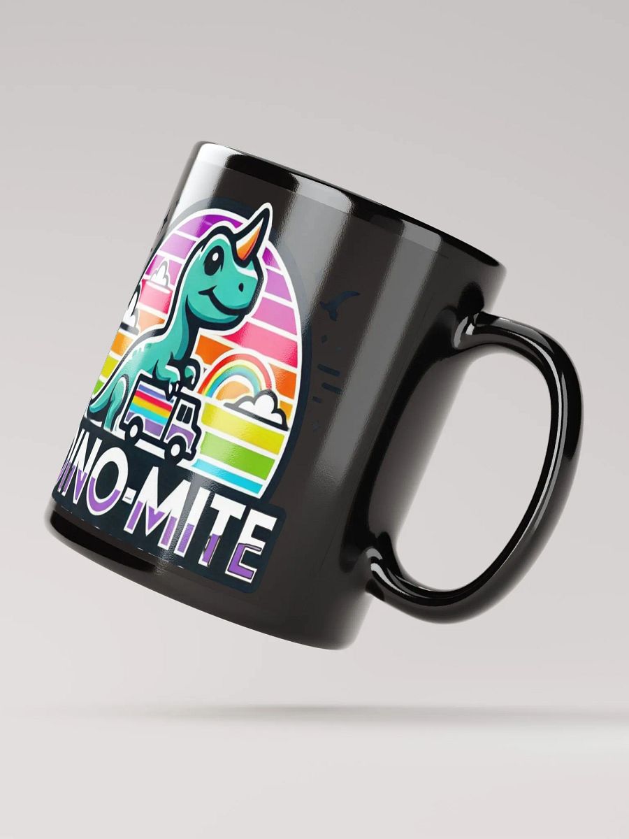 DINO-MITE Black Glossy Mug product image (3)