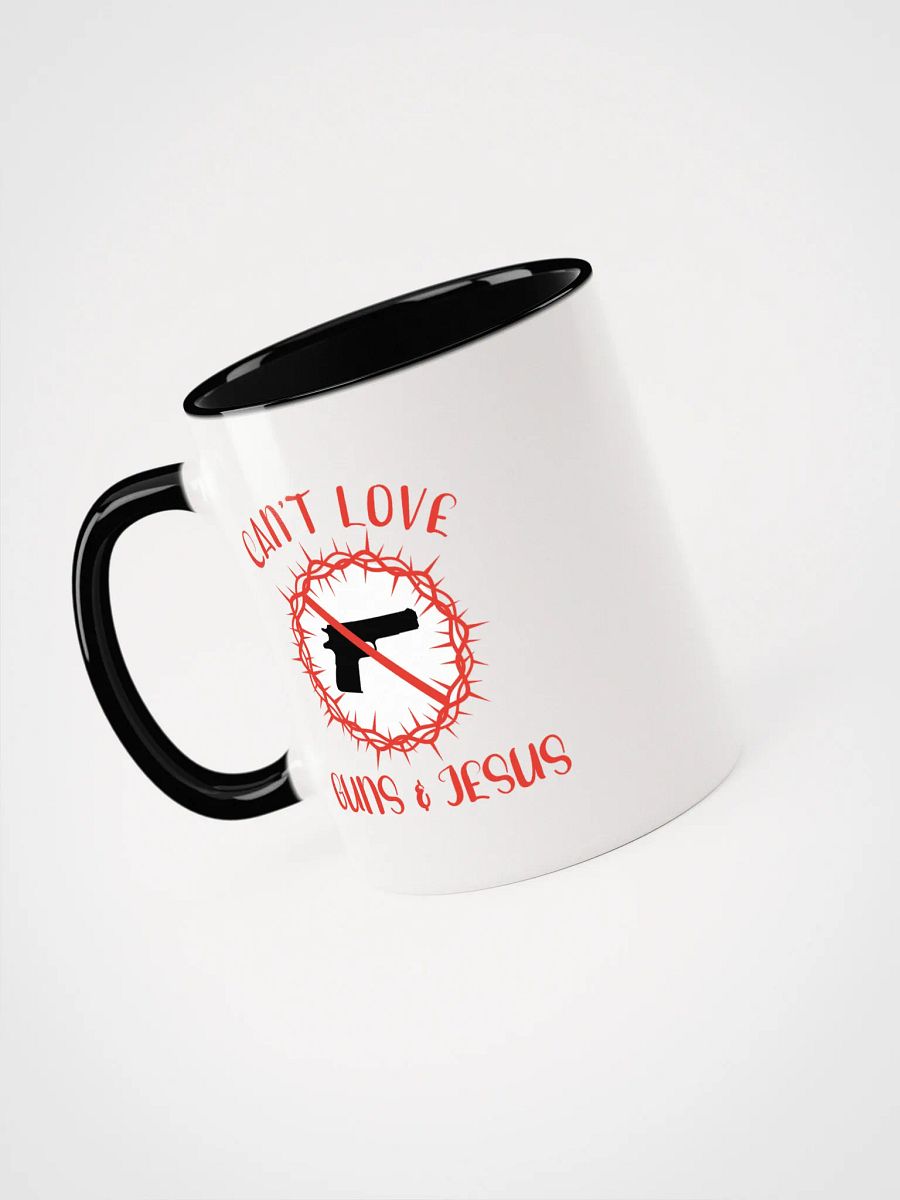 Can't Love Guns And Jesus Accent Mug product image (10)