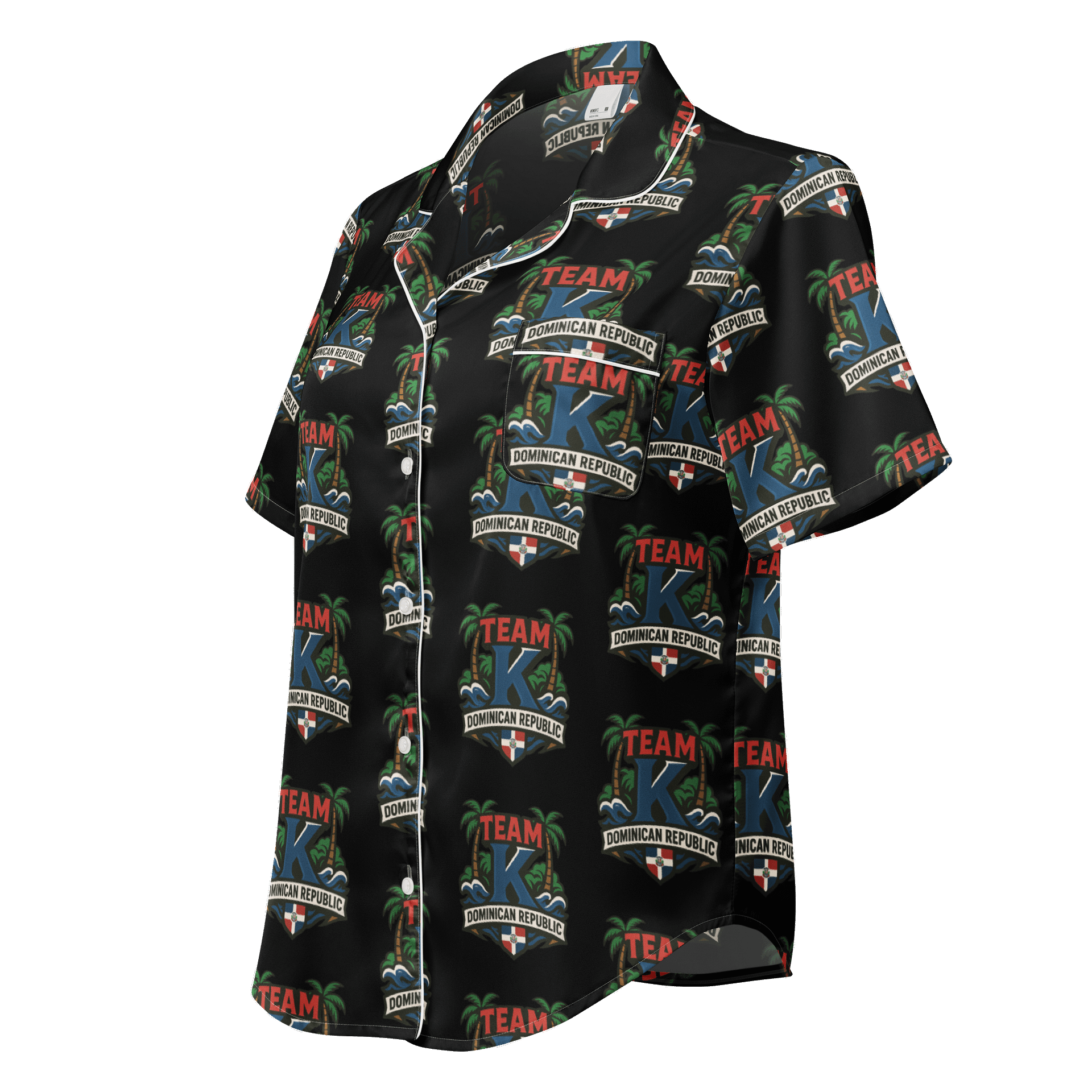 TEAM K Dominican Republic Women's Short Sleeve Pajama Top product image (1)