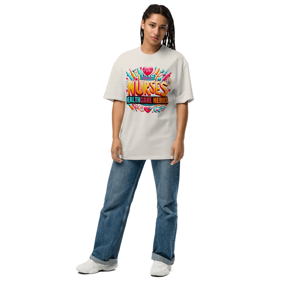 Healthcare Heroes Tribute Oversized T-Shirt product image (7)