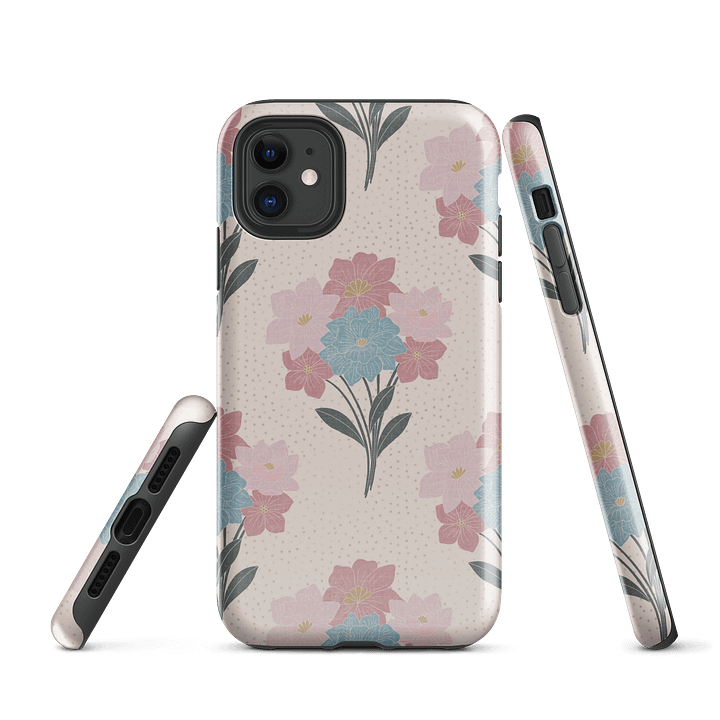 Floral Bunch Block Print Tough Case for iPhone product image (1)