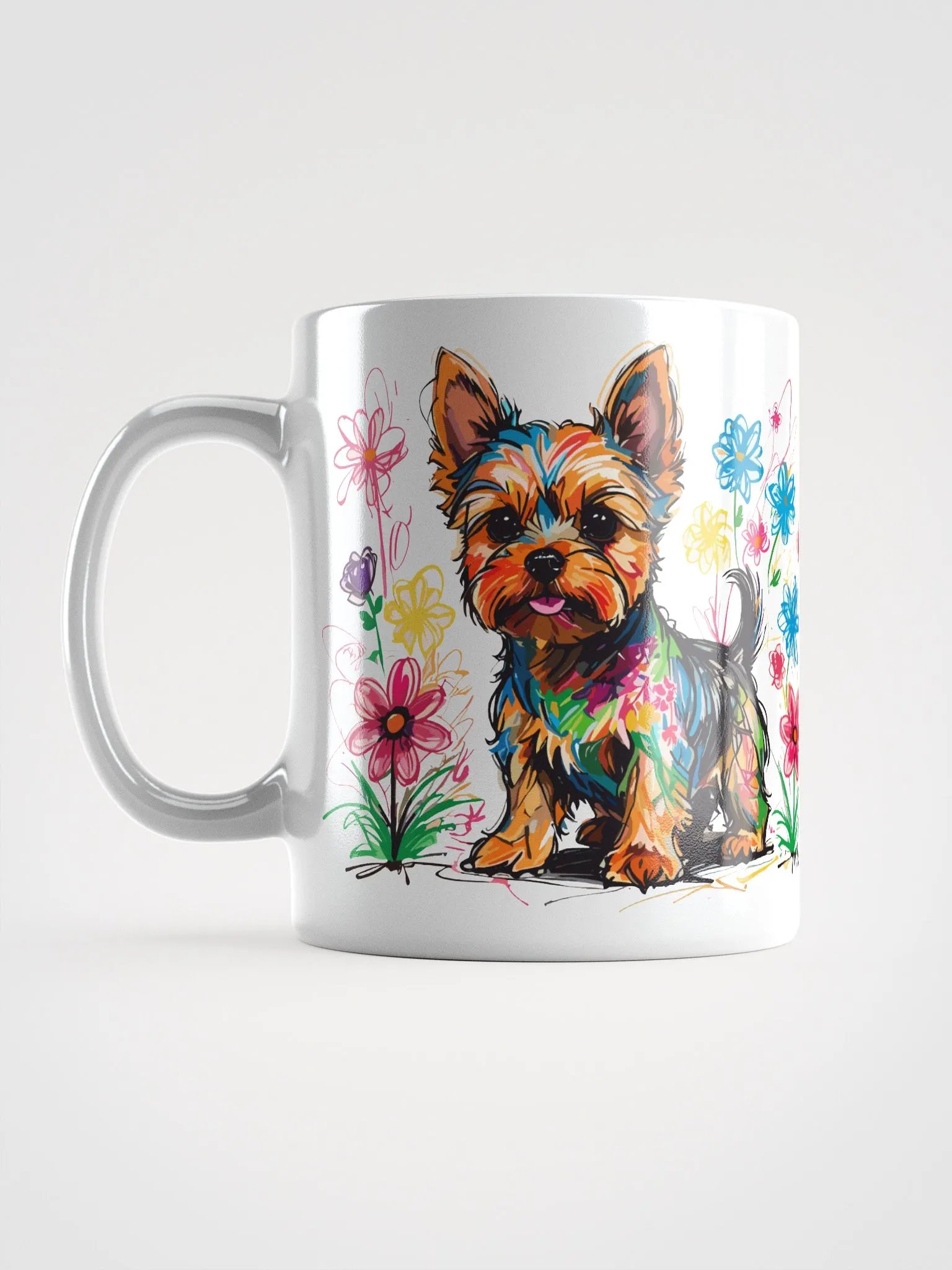Scribbles Yorkshire Terrier 3 , Mug product image (11)
