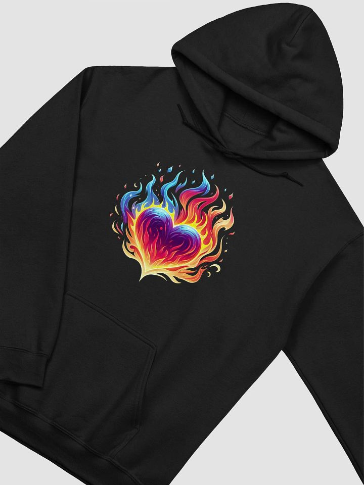 Flaming Heart Unisex Hoodie product image (2)