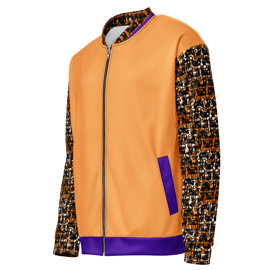 Experience Stories Unisex Bomber Jacket (Orange, Purple, and Black) product image (3)