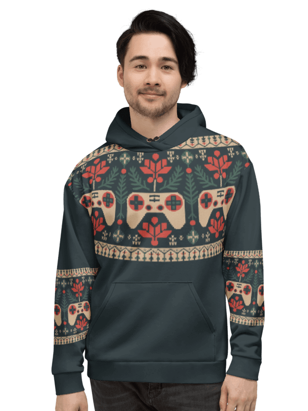 Retro Gamer Christmas Holiday Hoodie product image (3)