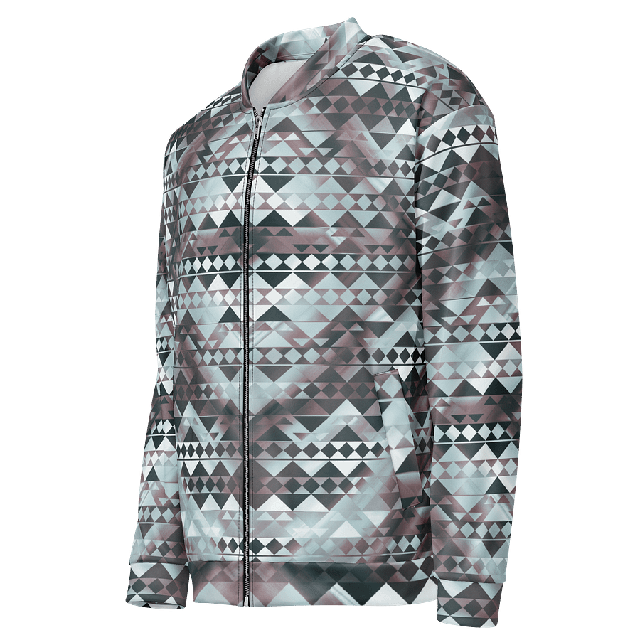 Blue Brown Tribal Bomber Jacket product image (3)
