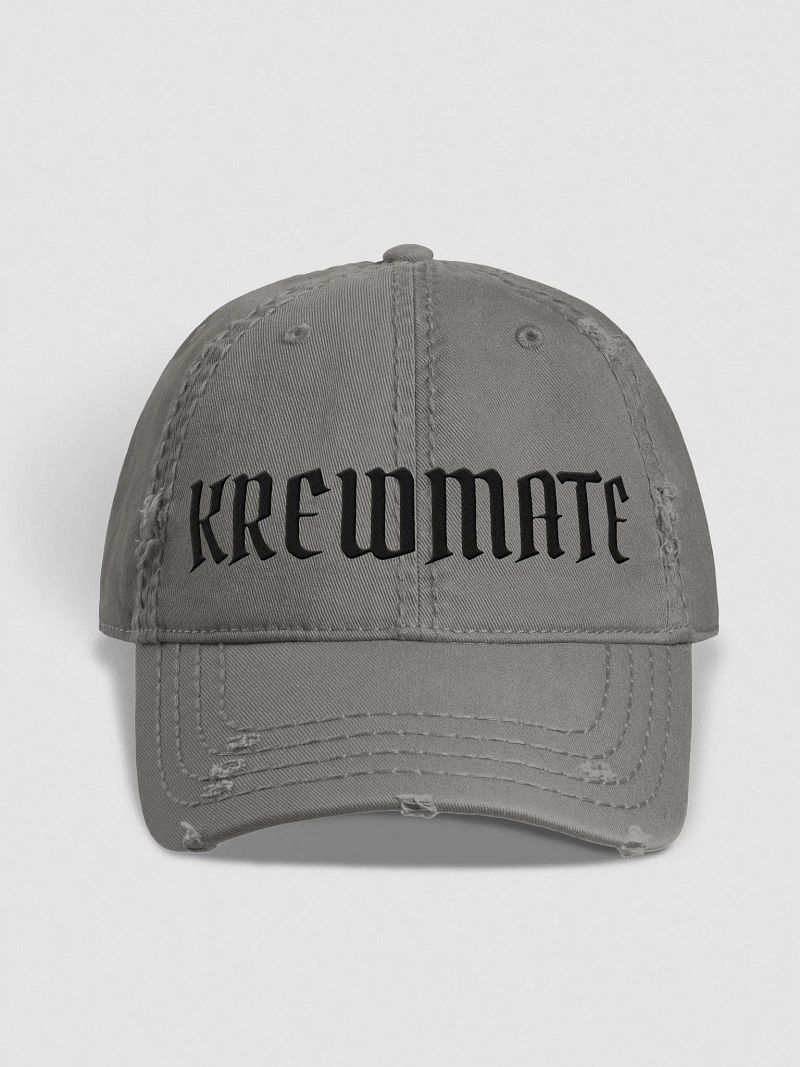 Krewmate Essentials Hat - Distressed (Black Logo)