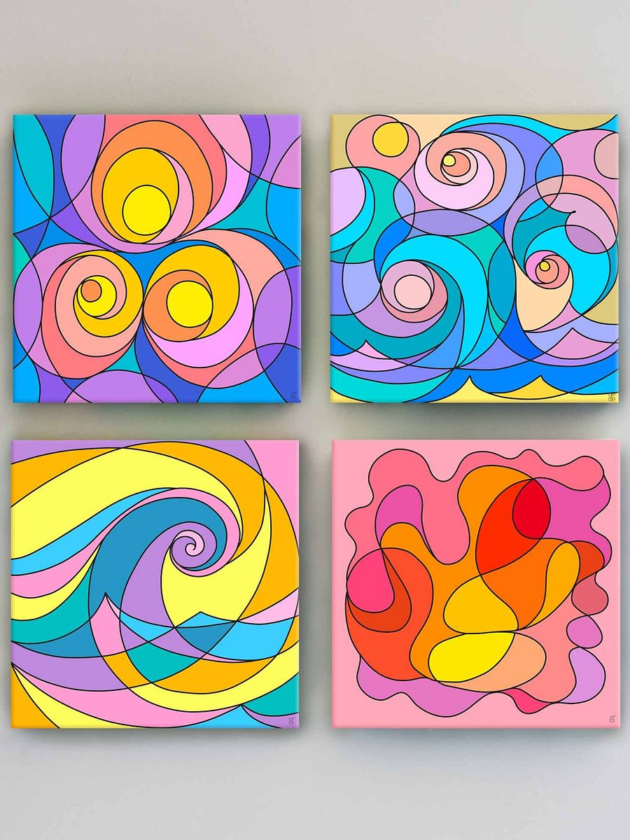 Swirling Dreams Canvas Collection - Abstract Square No. 2 product image (5)