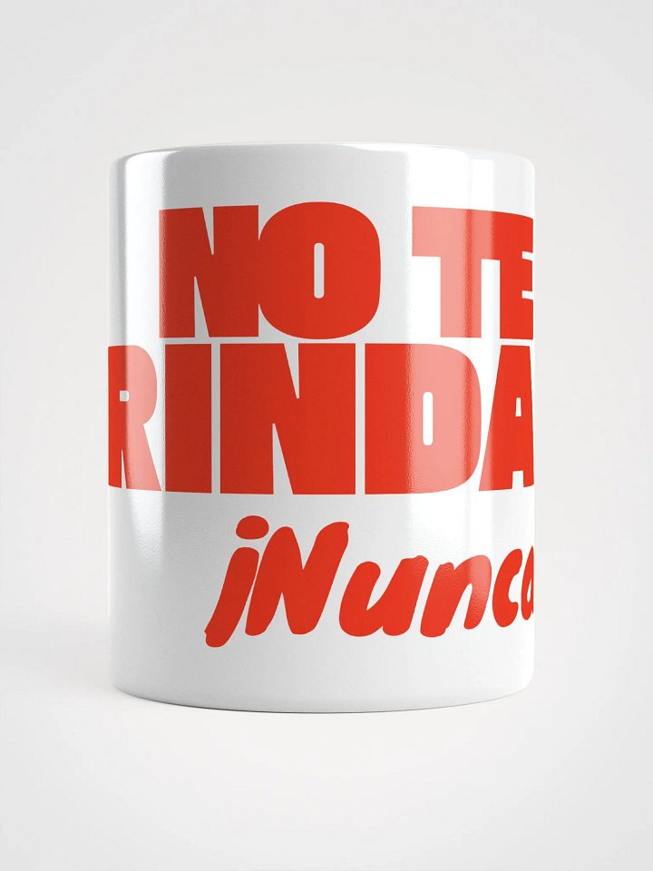 ¡No te rindas nunca! Inspirational White Glossy Mug product image (1)