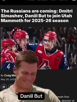 Clear a path, the Russians are coming. @bigtuskenergy @Utah Mammoth #nhl #hockey 