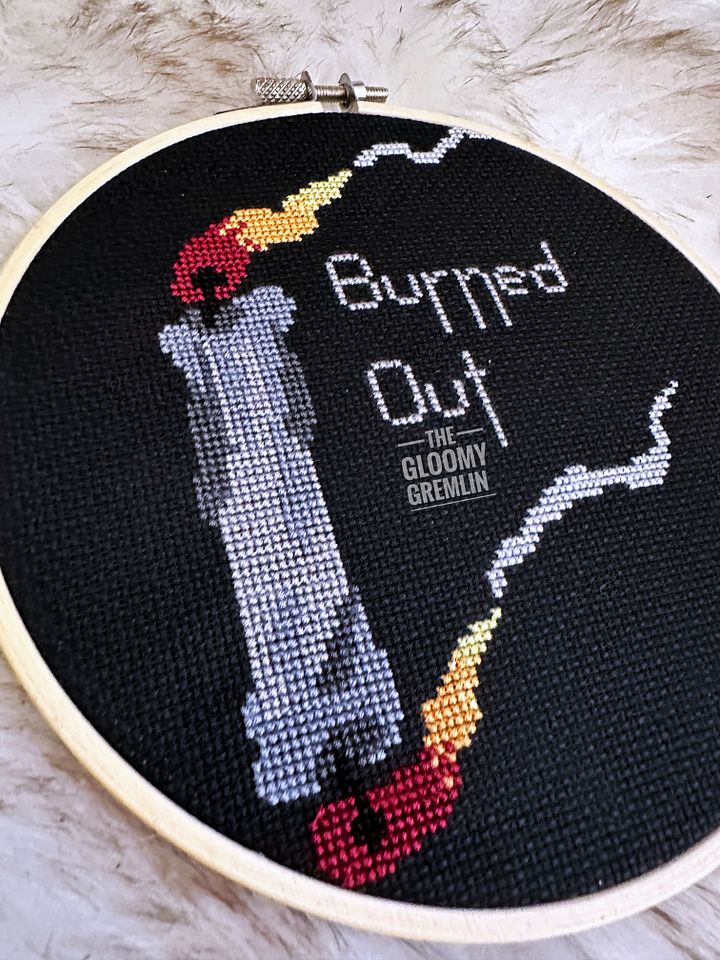 Burned Out - Cross Stitch Pattern product image (2)