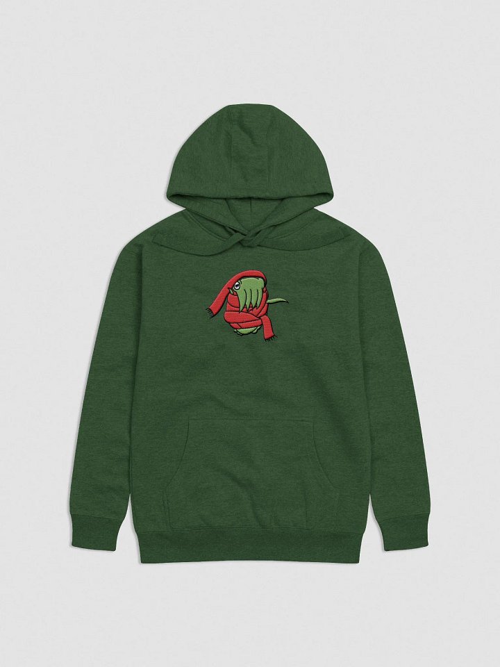 Cuttlefish Scarf Wrap Embroidered Hoodie - Green and Red product image (18)