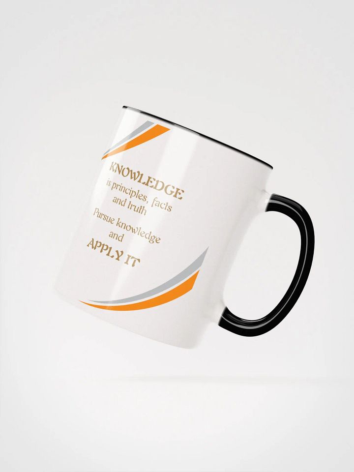 Knowledge Apply it Color Splash Ceramic Mug product image (2)
