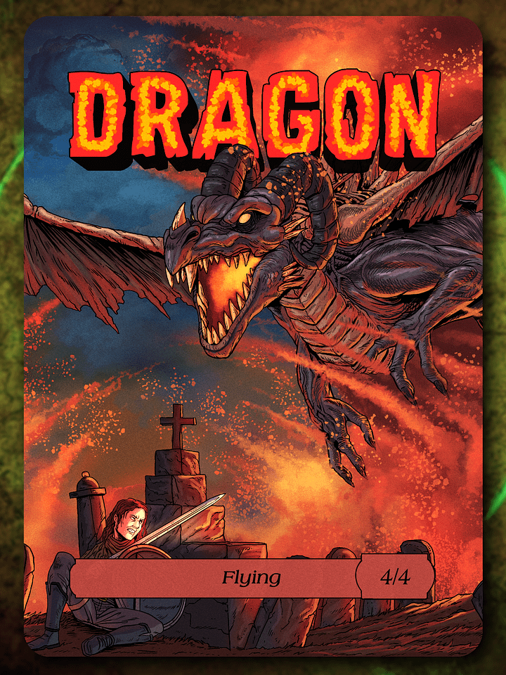 Dragon 4/4 Full Art Token product image (1)