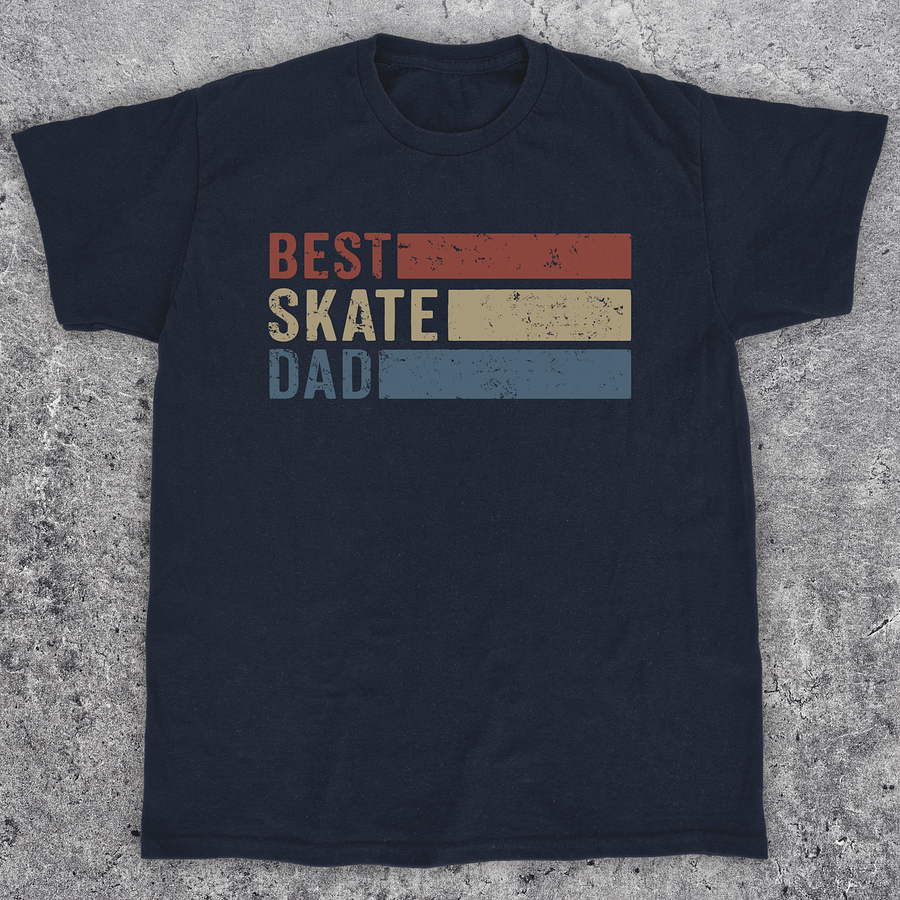 Best skate dad, Vintage skateboarding t-shirt for dad product image (1)