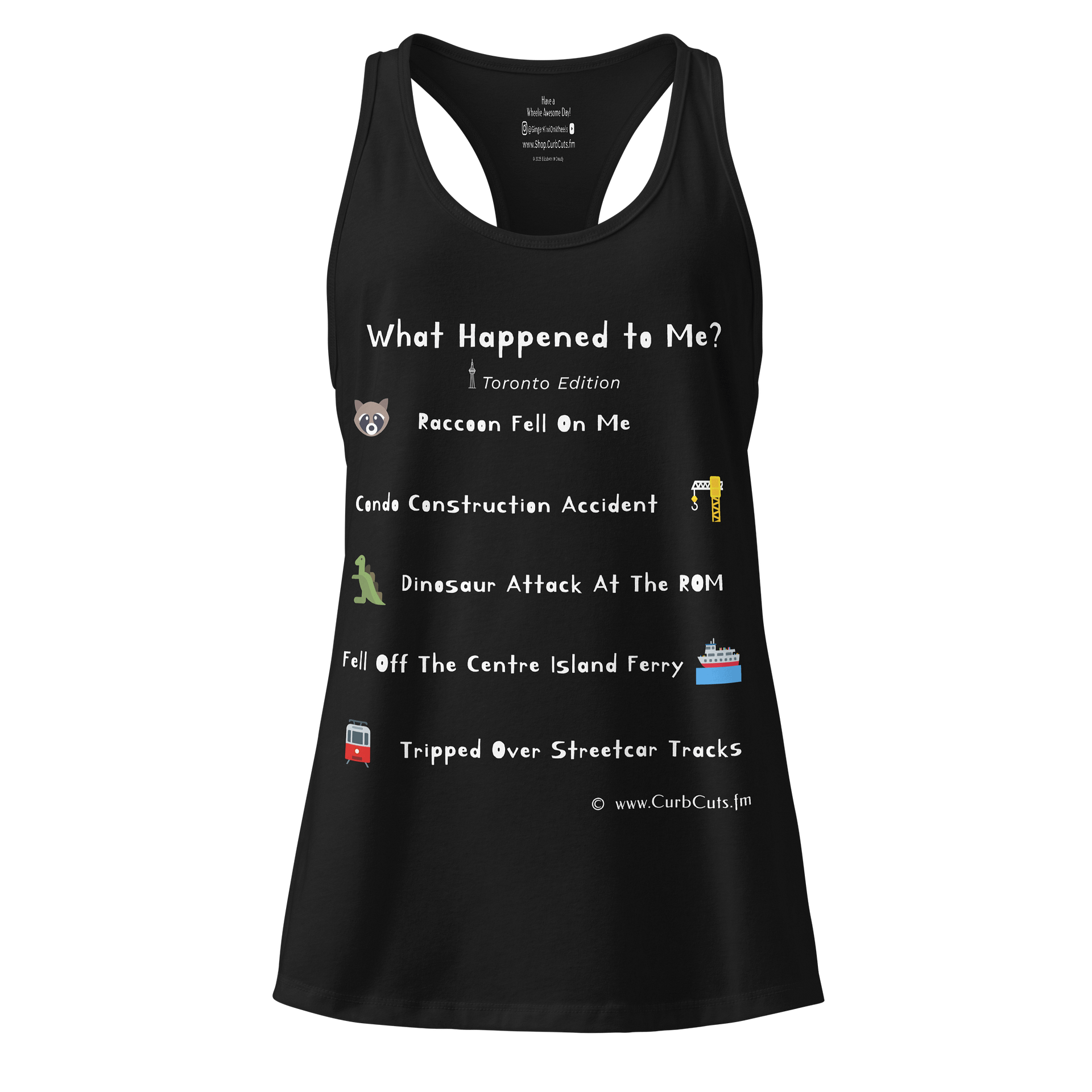 WHAT HAPPENED TO ME? (Toronto Edition): Racerback Tank-Top product image (9)