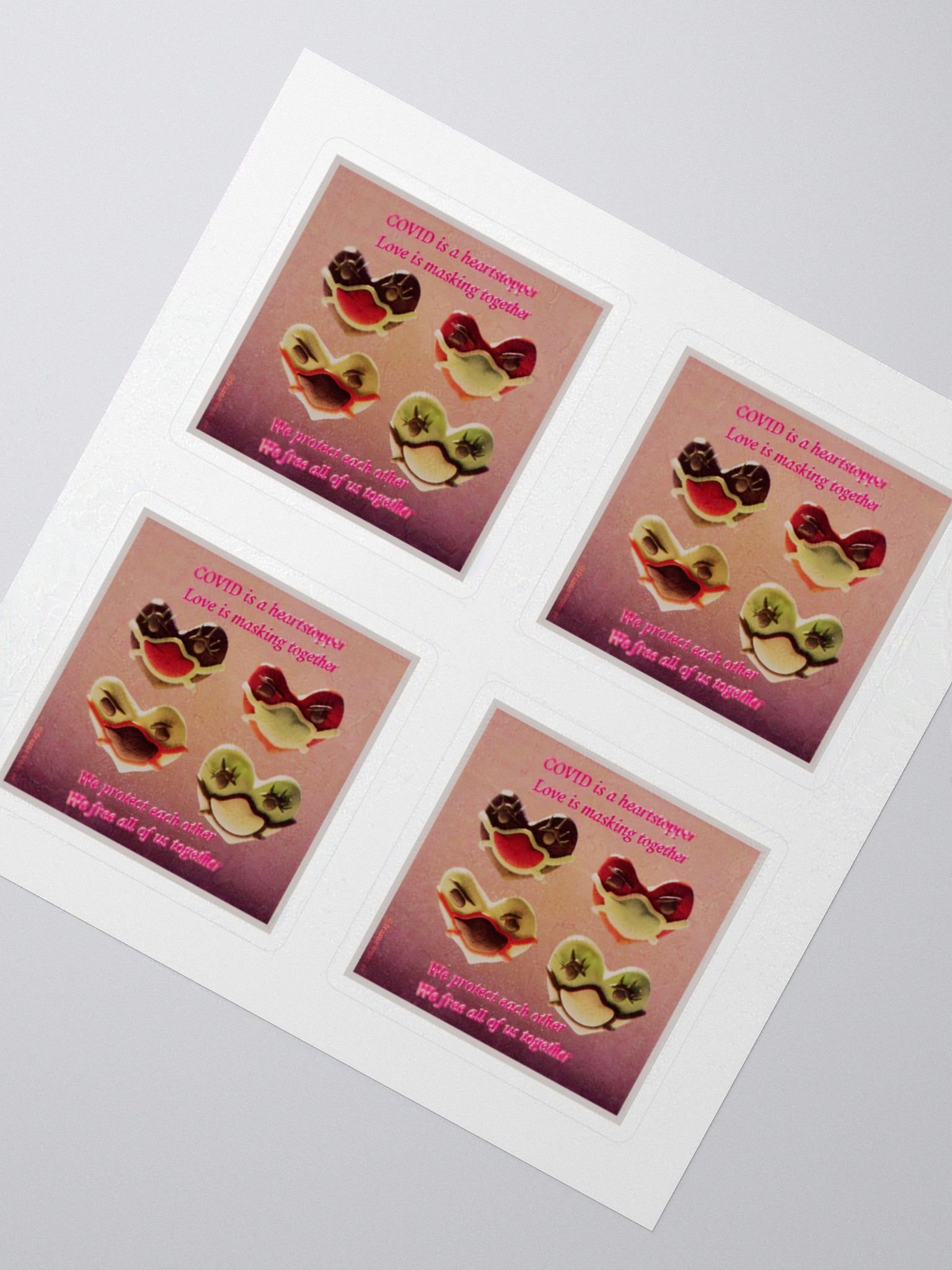 Love Is Masking Together stickers product image (2)