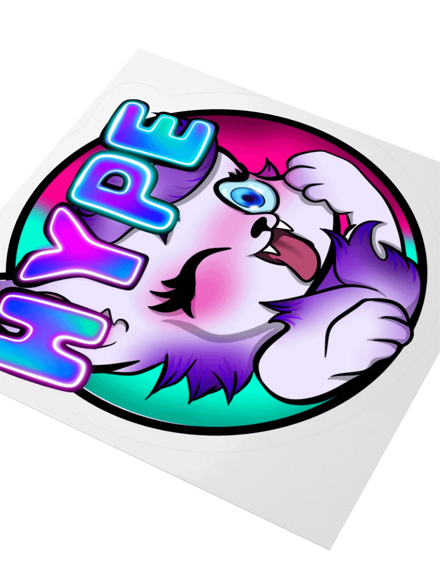 Neon HYPE Kiss Cut Stickers product image (12)
