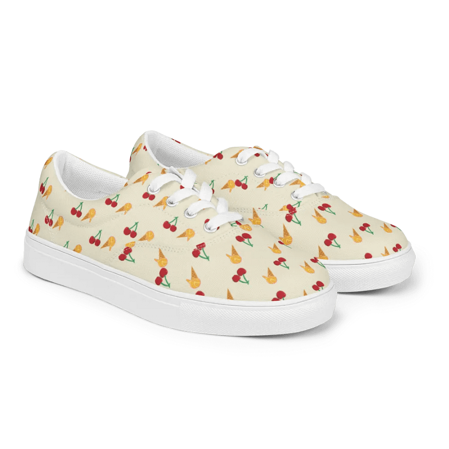 Cherry Chiller Lace-Up Canvas Shoes product image (3)