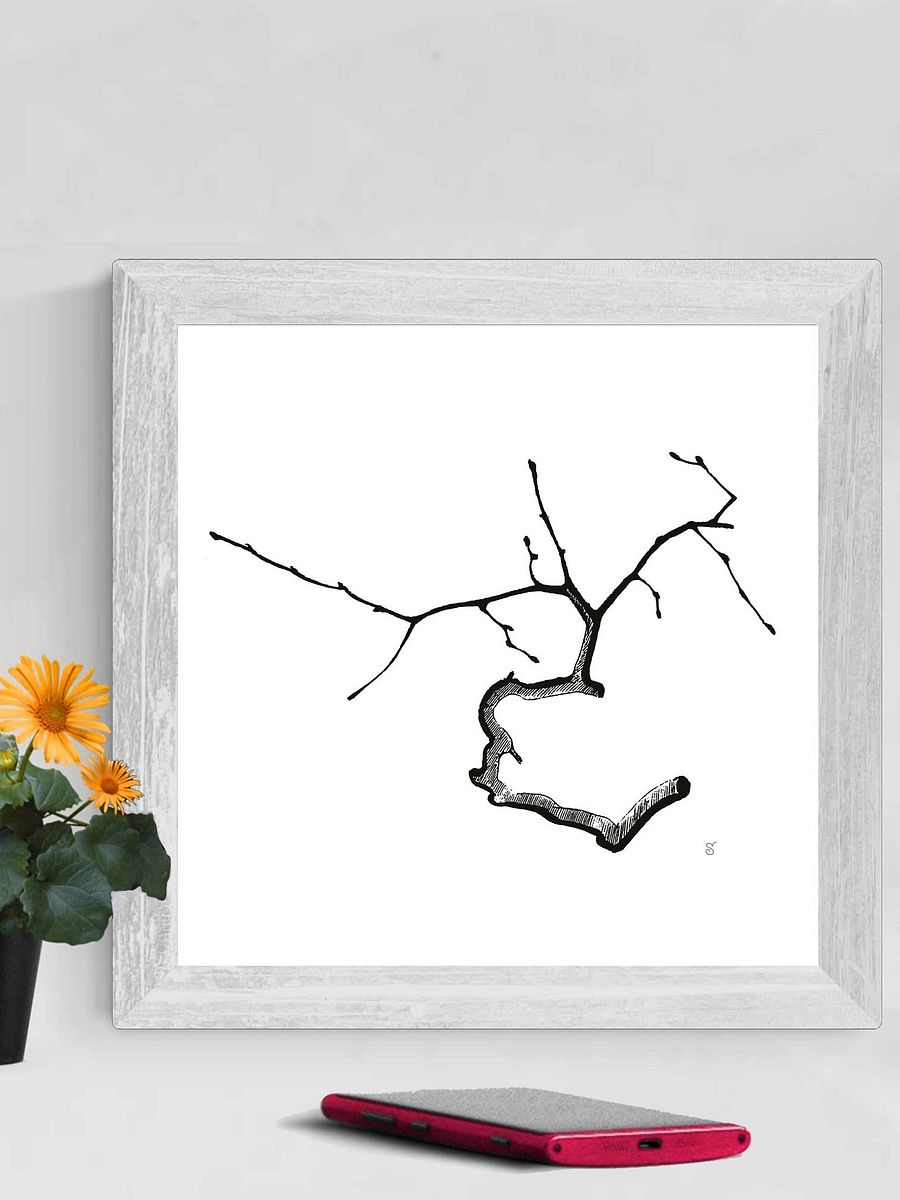 Minimalist Tree Branch Canvas Art - Elegant Twig product image (3)