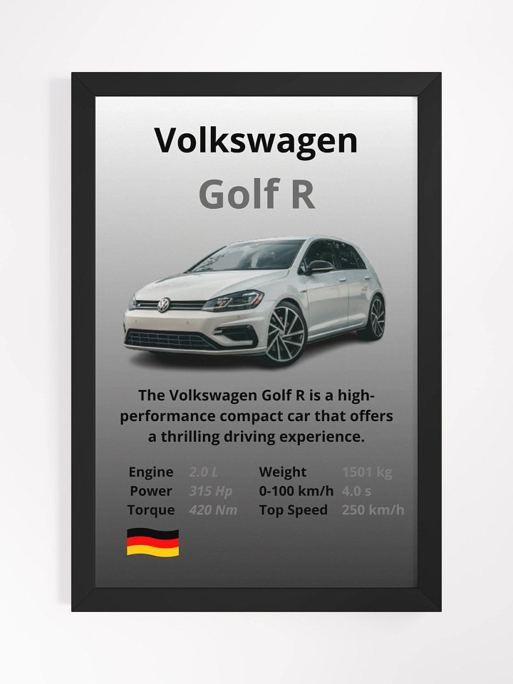 Volkswagen Golf R Wall Poster product image (1)