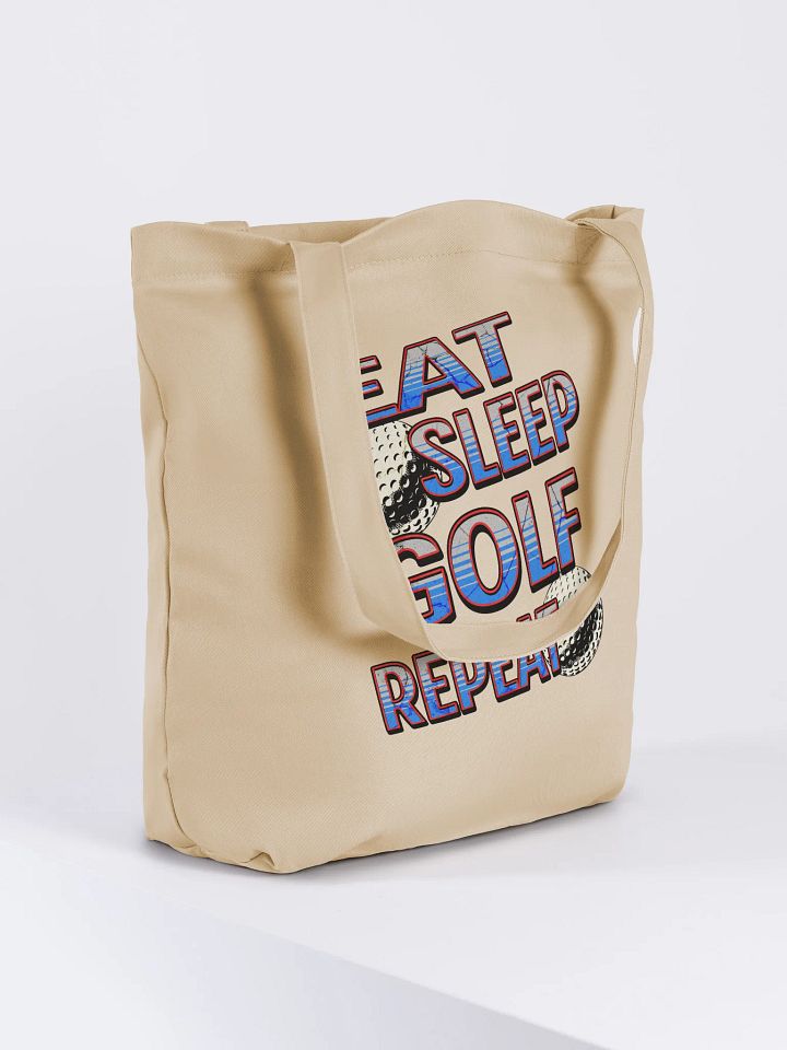 Eat Sleep Golf Repeat Angle Lover's Eco-Friendly Tote product image (4)