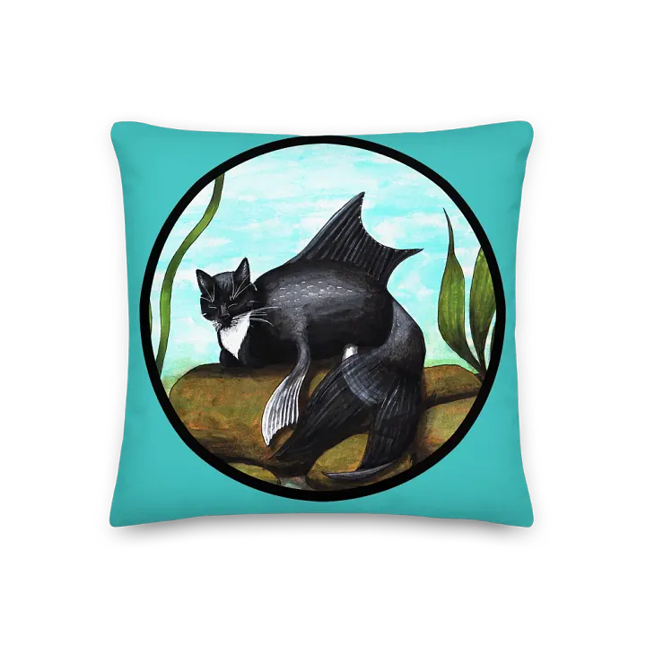 Mermeow Tuxedo Pillow product image (3)