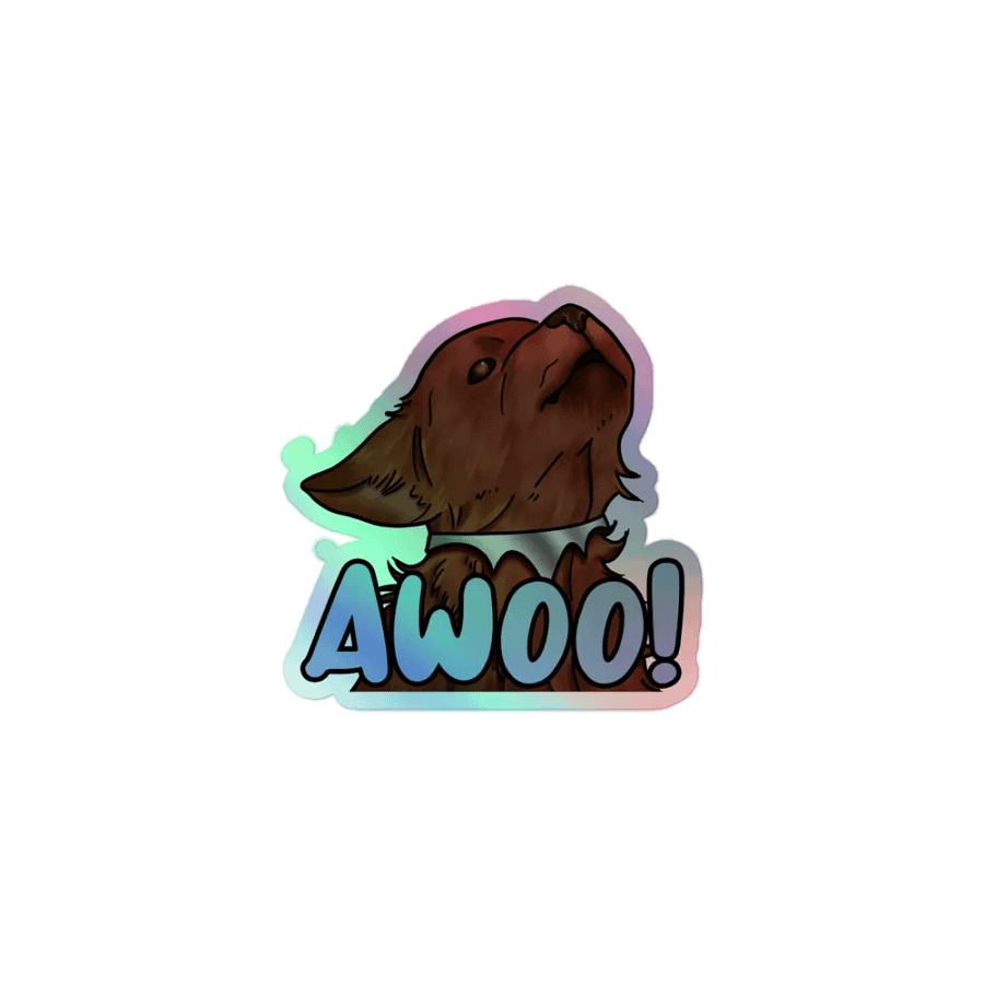 AWOO! Holographic Wolf Sticker Sheet product image (1)