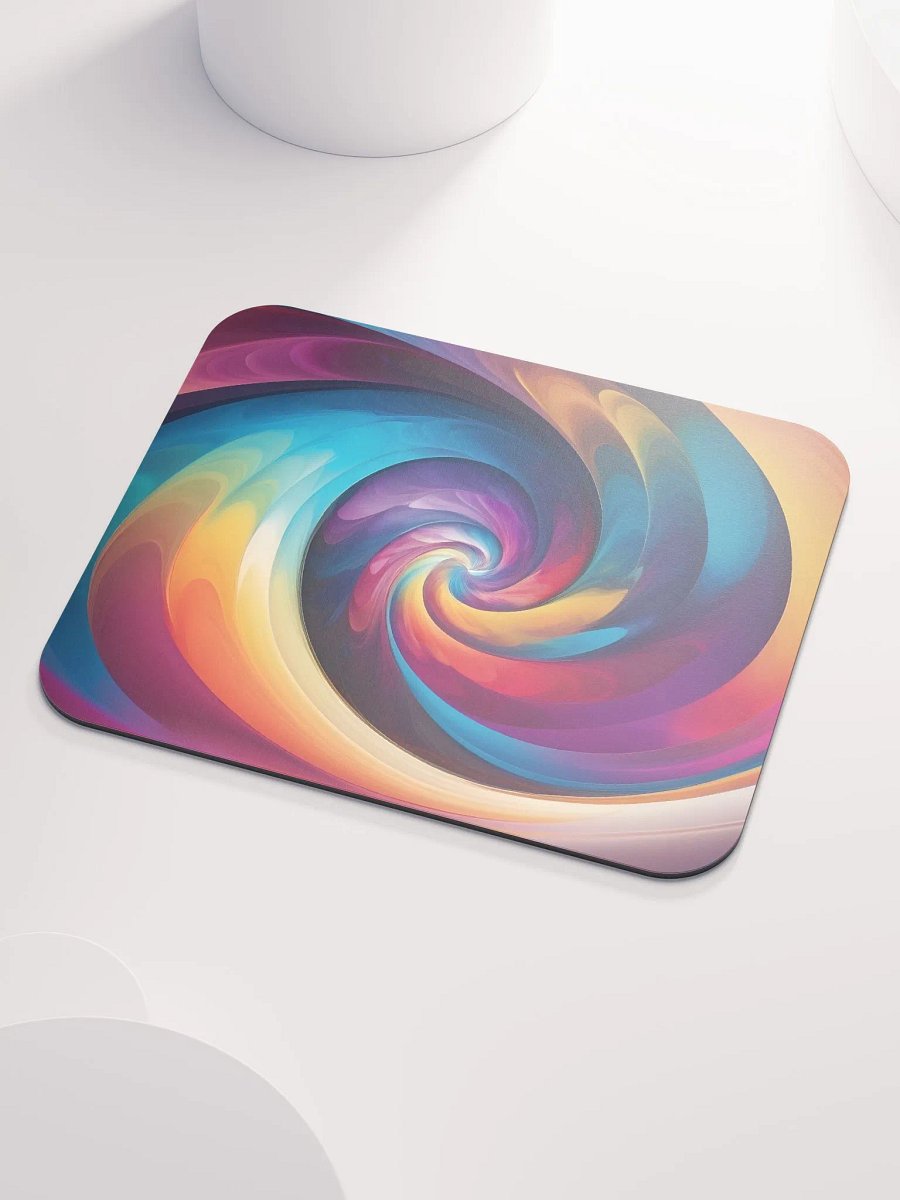 The Psychedelic Rainbow Spiral Classic Mouse Pad product image (3)