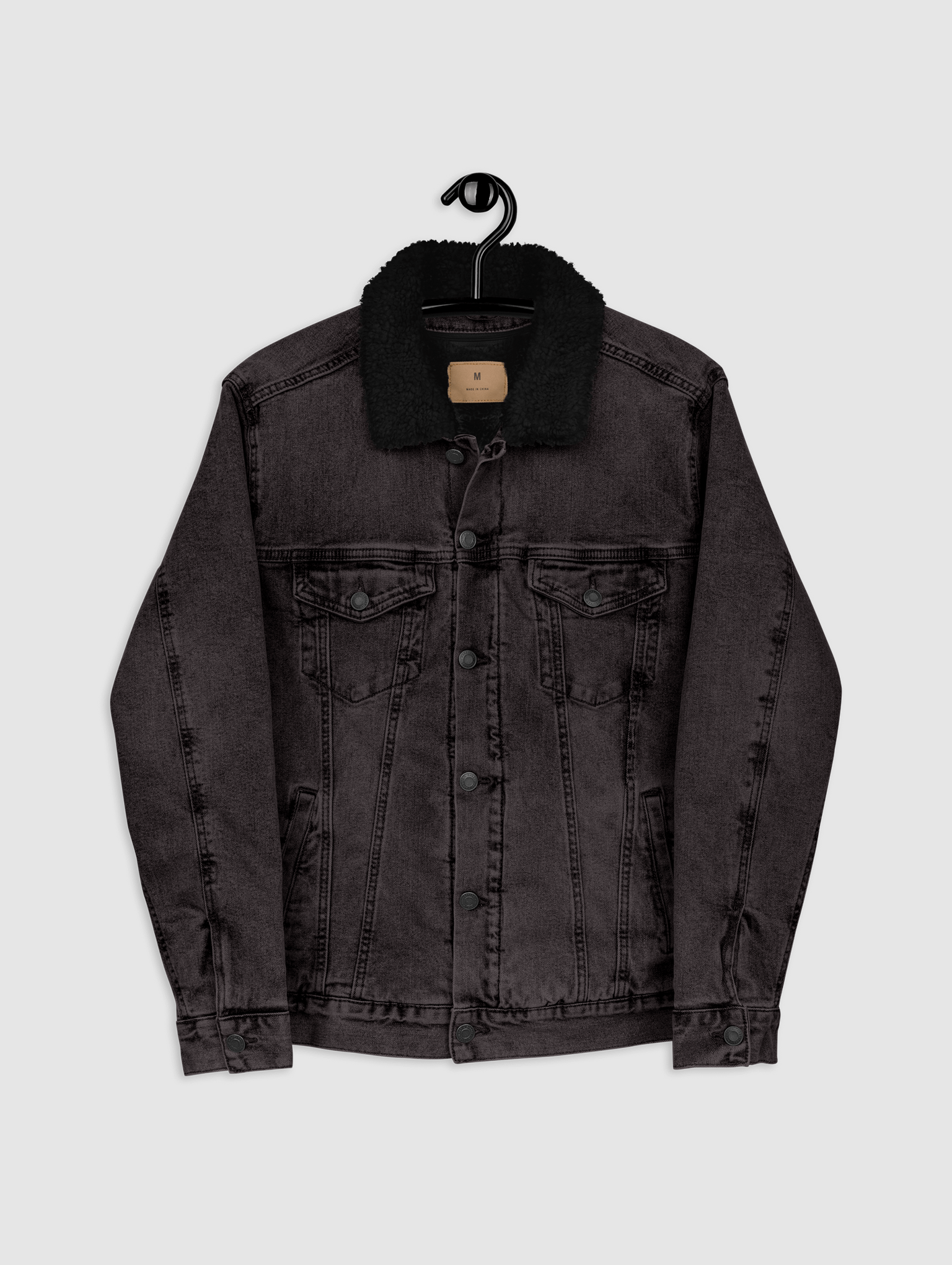 Dinovision denim sherpa jacket product image (5)