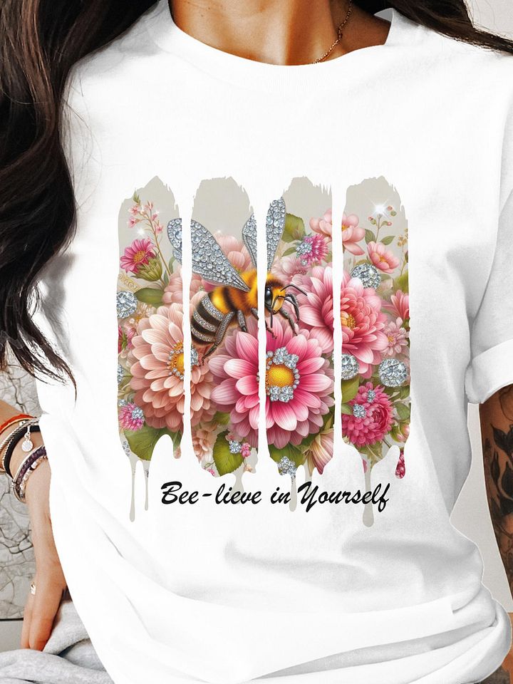 Bee-lieve in Yourself TShirt | Empowering TShirt product image (1)