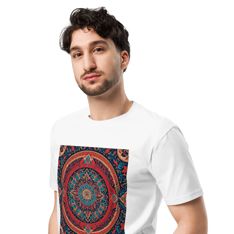 T-Shirt with Persian Carpet Design Mix of Beautiful Colors product image (4)