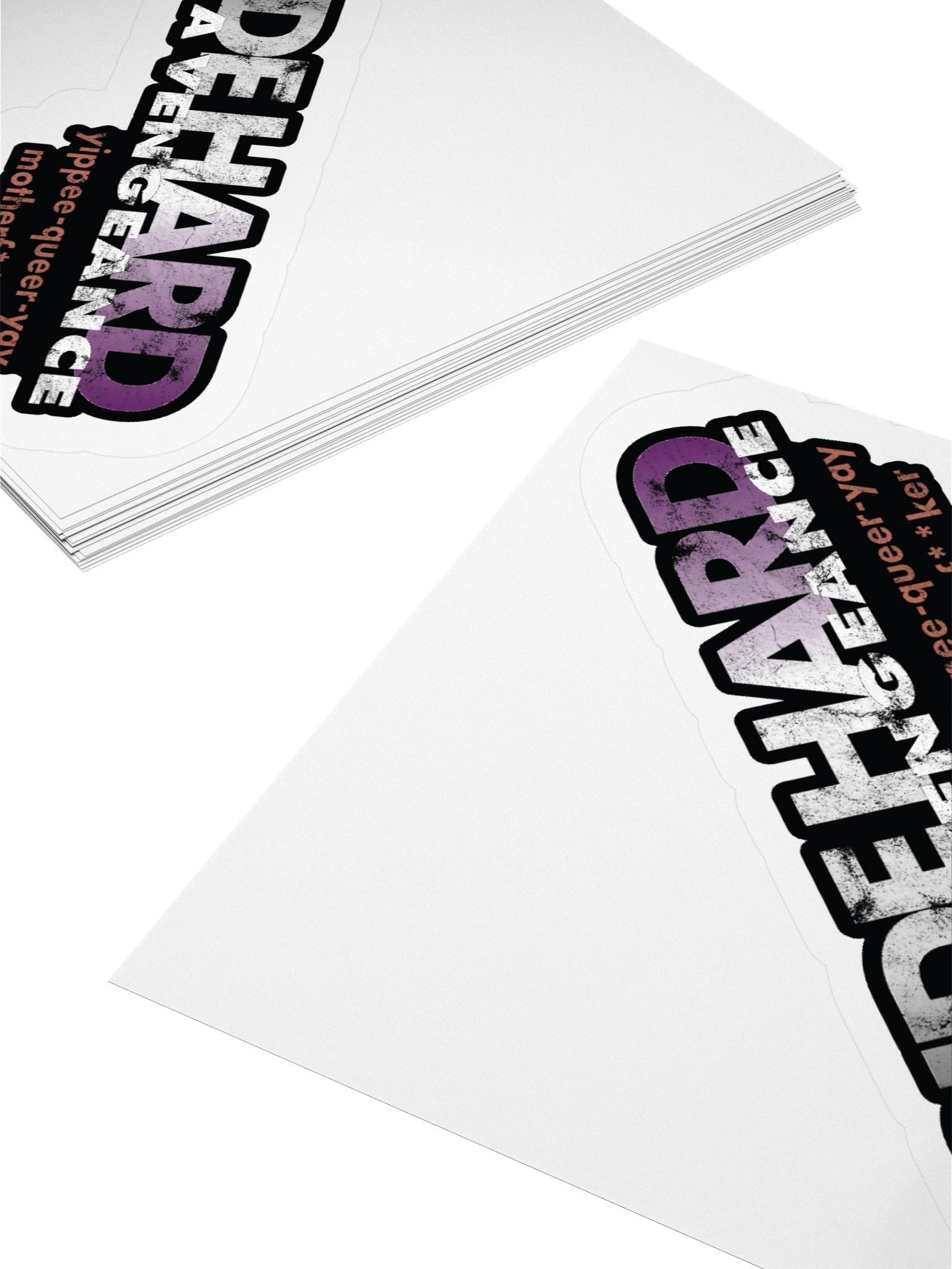 Asexual "Pride Hard" Sticker product image (4)