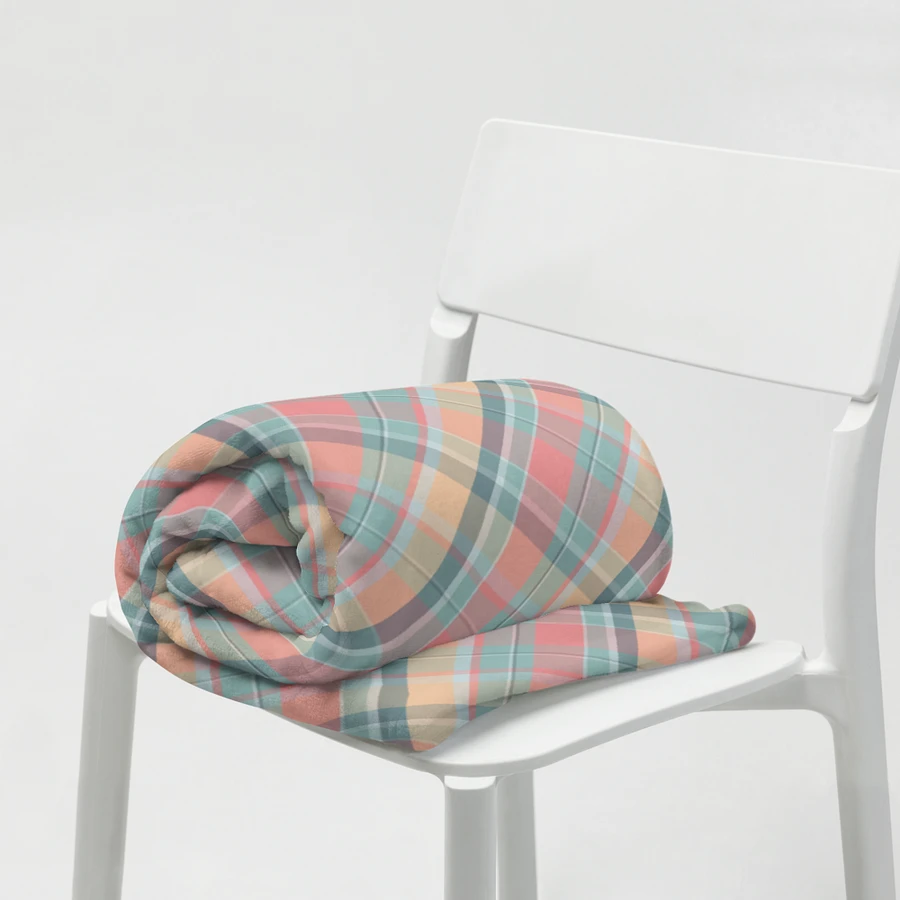 Summer Plaid Throw Blanket product image (6)