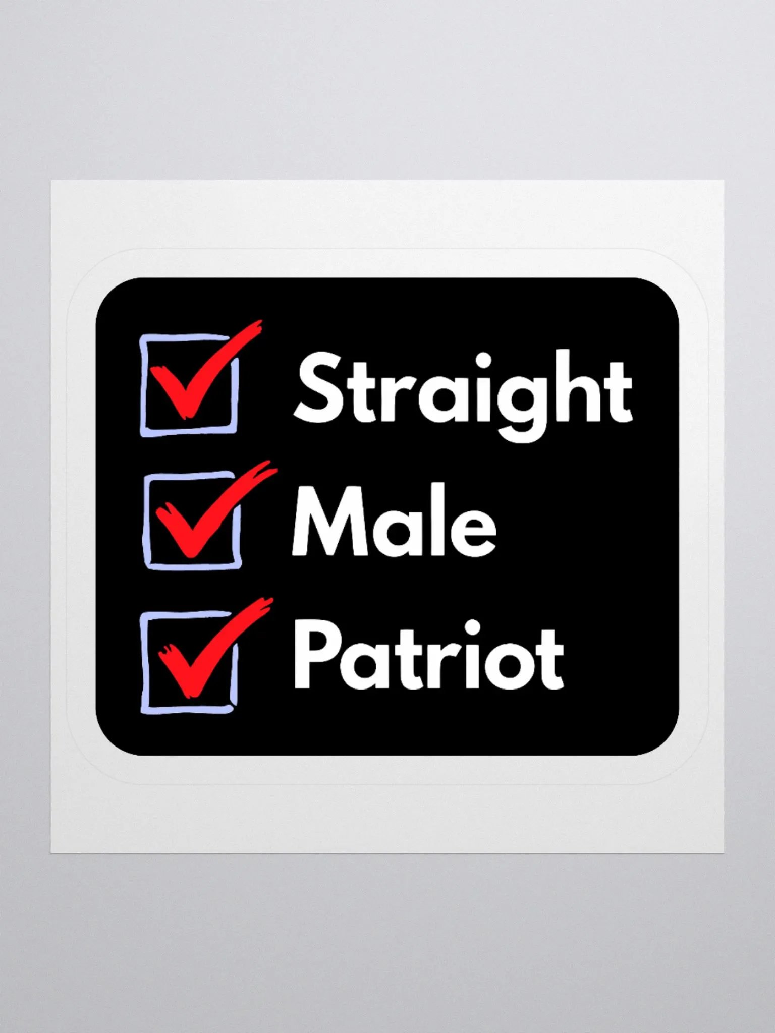 Sticker: Male Checklist product image (1)