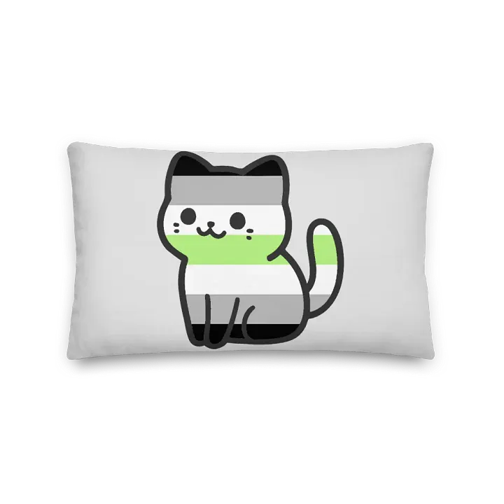 Agender Pride Kitty Pillow product image (2)