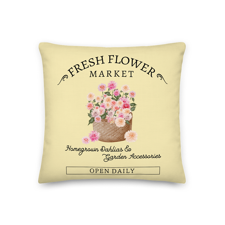 Fresh Flower Market Dahlia Summer Cottage Pillow product image (2)