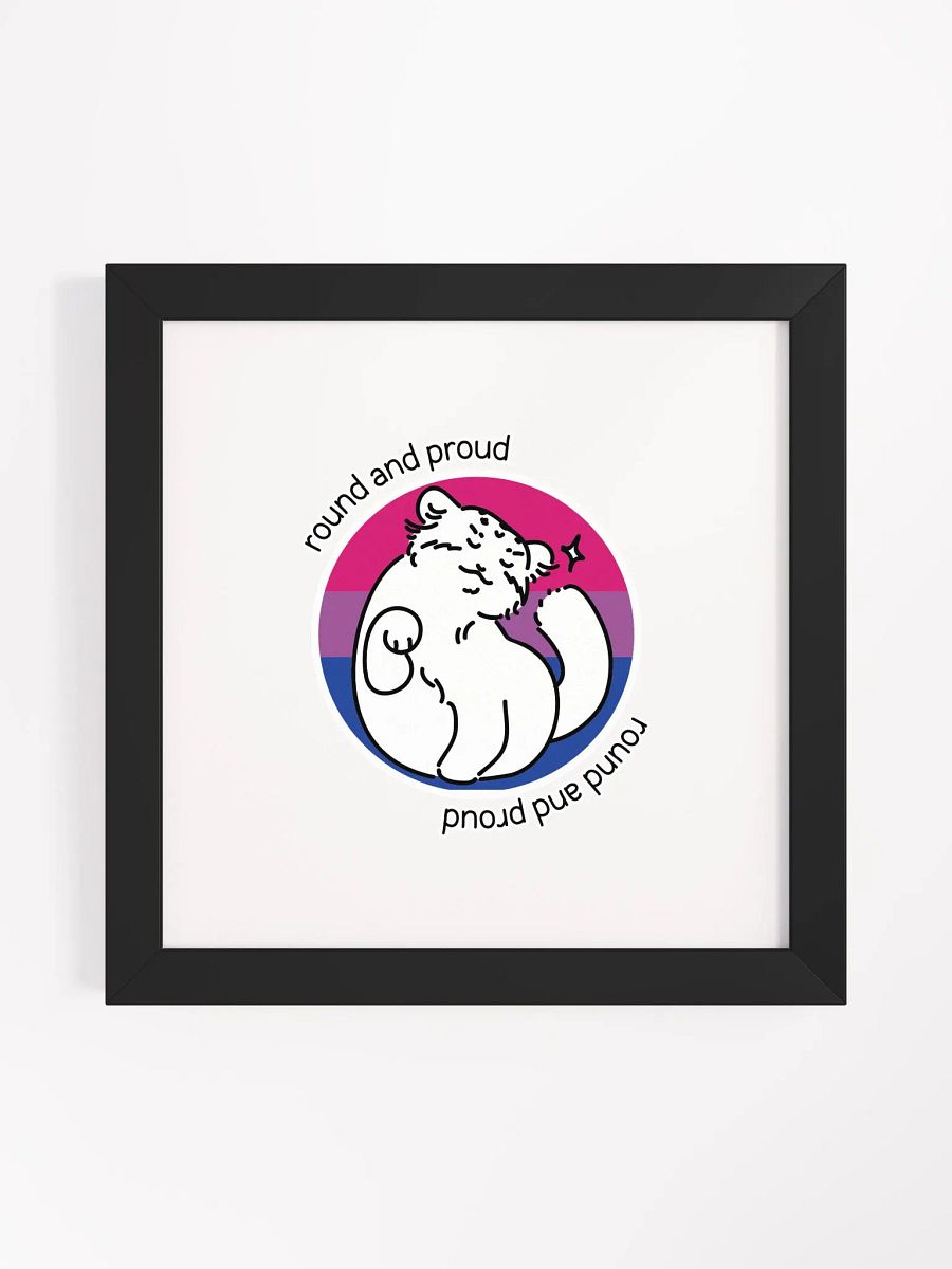 Round and Proud Manul Bisexual Version - Framed Print product image (2)