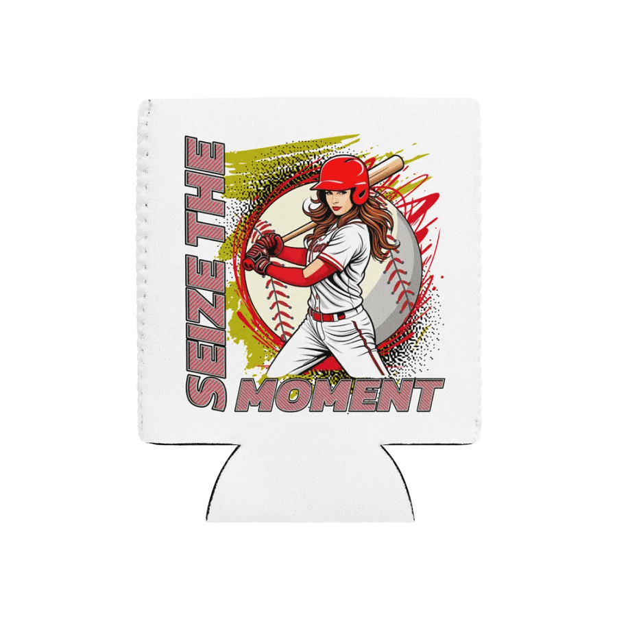 Seize the Moment Baseball Female Can Cooler product image (1)
