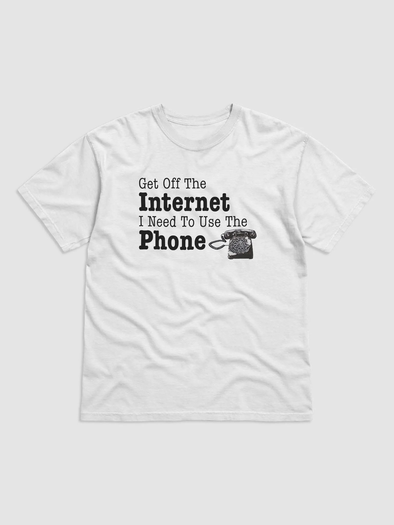 Get Off The Internet Rotary Phone Tee product image (2)