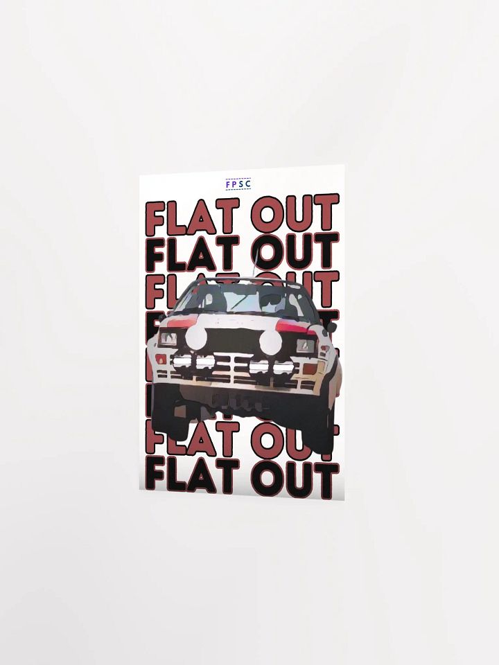 "Flat Out" Rally Poster product image (1)
