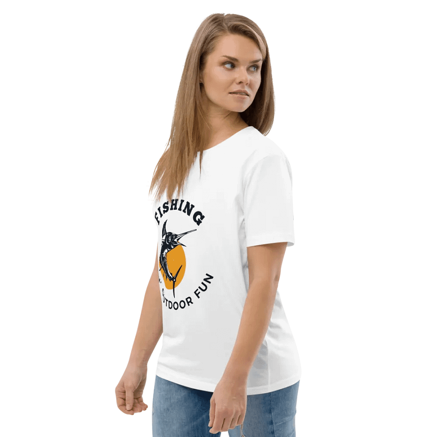 Marlin Fishing Emblem Organic Tee product image (7)