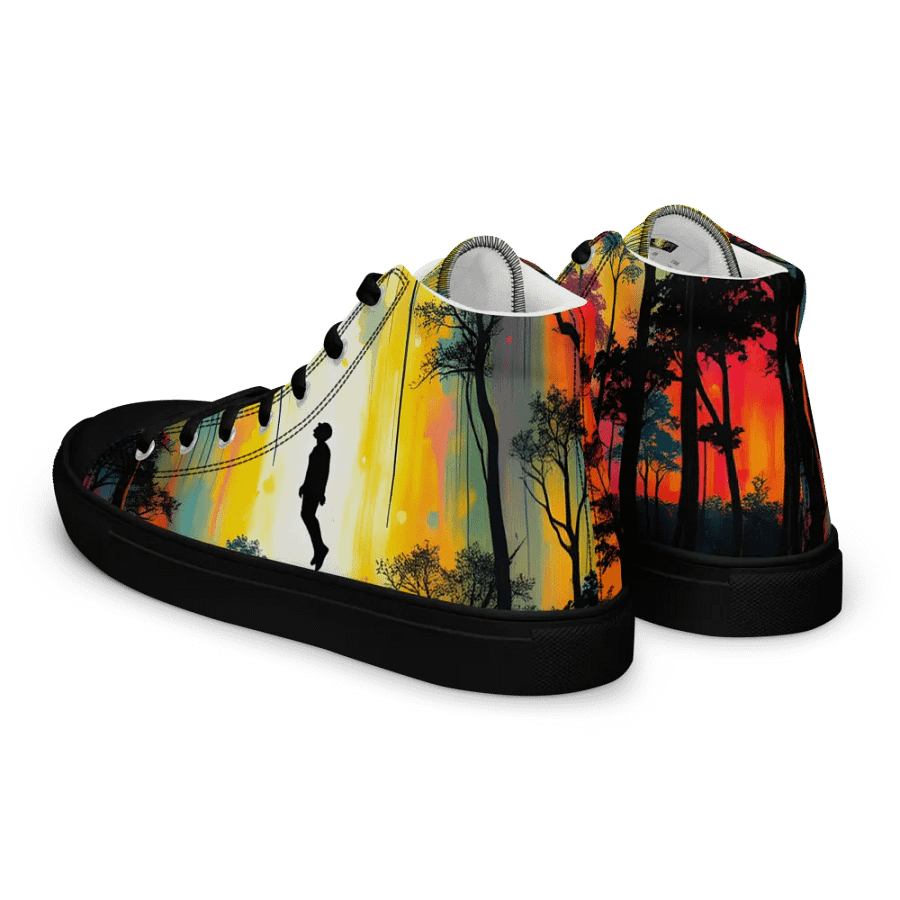 Ethereal Forest Levitation Women's canvas High Tops product image (5)
