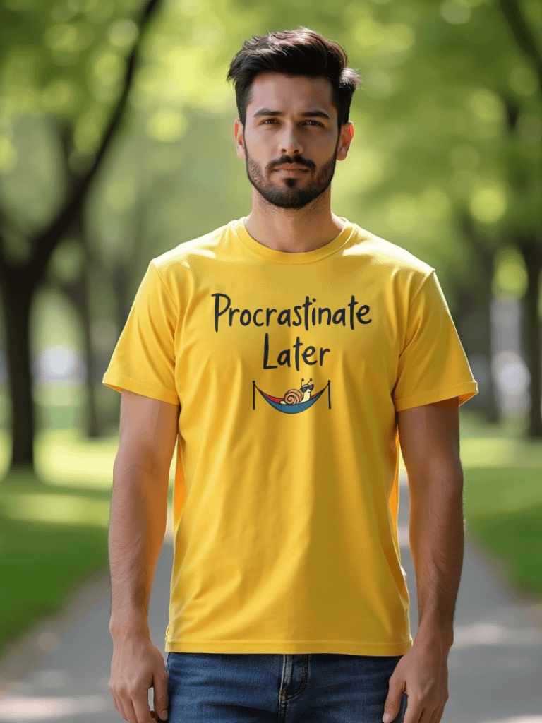 Chillaxing Snail 'Procrastinate Later' Tee product image (6)